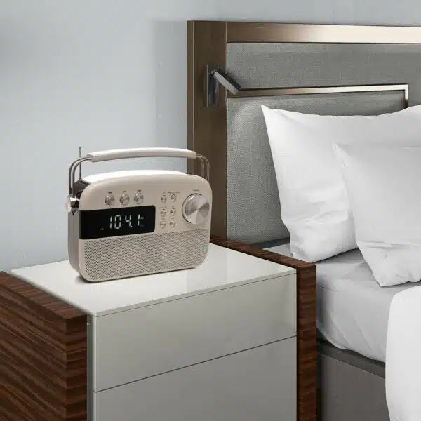 Lloytron 2 Band Encore Rechargeable Portable Radio + MusicStream - Ivory - Image 5