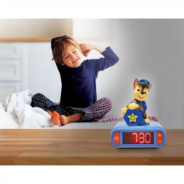 Lexibook RL800PA2 3D Paw Patrol Chase Childrens Clock with Night Light - Image 5