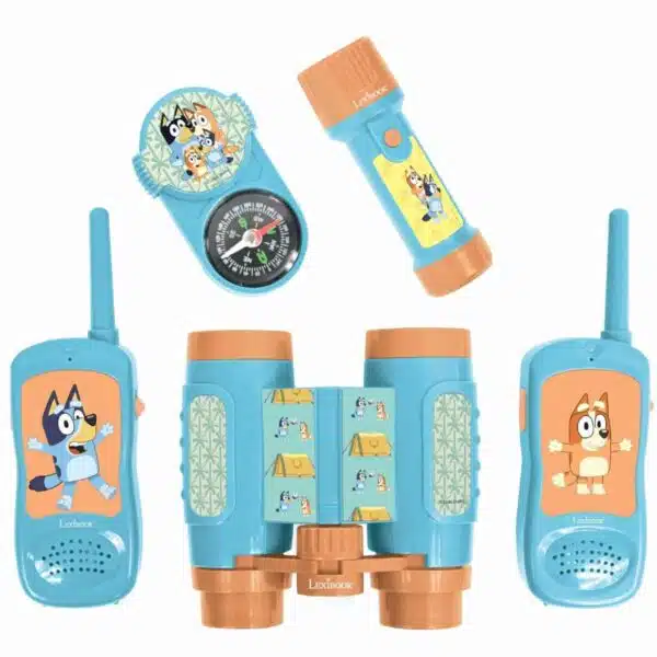 Lexibook RPTW12BY Bluey Adventure set with Walkie Talkies, Binoculars and Compass