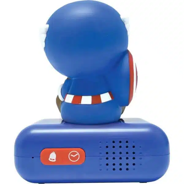 Lexibook RL800AV1 3D Captain America Childrens Clock with Night Light - Image 4