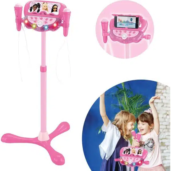 Lexibook S160BB Barbie Stand with Voice Affect Mics, Lights & Bluetooth Speaker - Image 2