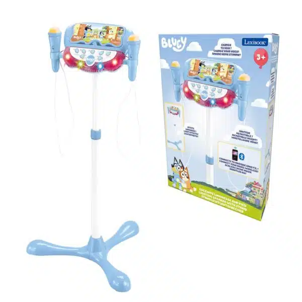 Lexibook S160BY Bluey Stand with Voice Affect Mics, Lights & Bluetooth Speaker - Image 3