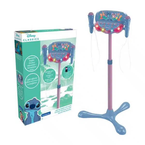 Lexibook S160D Disney Stitch Stand with Voice Affect Mics, Lights & Bluetooth Speaker - Image 2