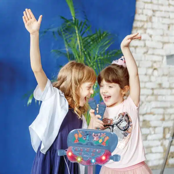 Lexibook S160D Disney Stitch Stand with Voice Affect Mics, Lights & Bluetooth Speaker - Image 4