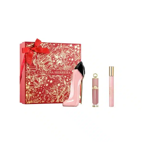 Carolina Herrera Good Girl Blush Gift Set 80ml EDP + 10ml EDP + 5ml Lip Gloss 942 Nude Desire